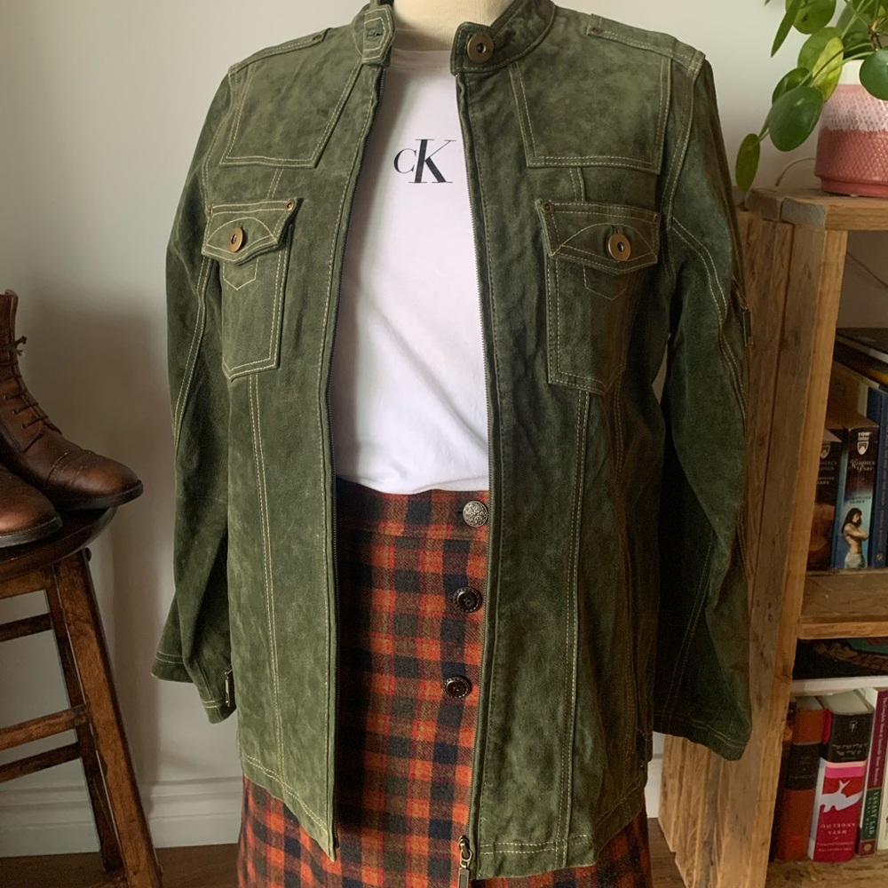Vintage suede Green Jacket